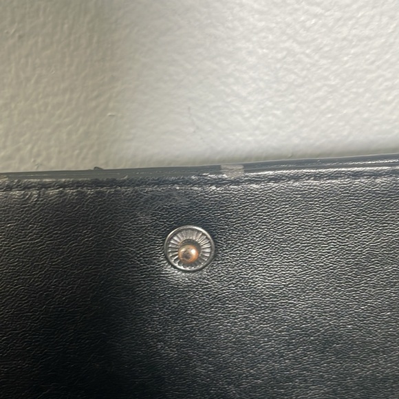 Nine West Slim Foldover Faux Leather Studded Chain Crossbody - Picture 6 of 9